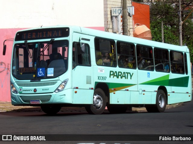 Viação Paraty 10397 na cidade de Araraquara, São Paulo, Brasil, por Fábio Barbano. ID da foto: 12060165.