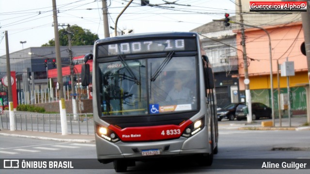 Express Transportes Urbanos Ltda 4 8333 na cidade de São Paulo, São Paulo, Brasil, por Aline Guilger. ID da foto: 12060290.