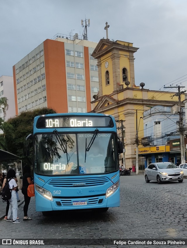 FAOL - Friburgo Auto Ônibus 562 na cidade de Nova Friburgo, Rio de Janeiro, Brasil, por Felipe Cardinot de Souza Pinheiro. ID da foto: 12060019.