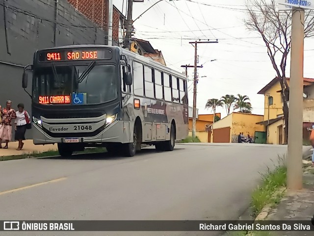 SM Transportes 21048 na cidade de Belo Horizonte, Minas Gerais, Brasil, por Richard Gabriel Santos Da Silva. ID da foto: 12059707.