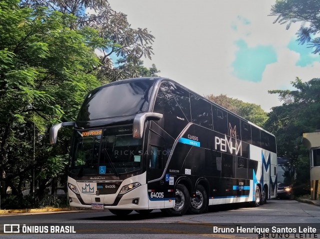Empresa de Ônibus Nossa Senhora da Penha 64005 na cidade de São Paulo, São Paulo, Brasil, por Bruno Henrique Santos Leite. ID da foto: 12060804.