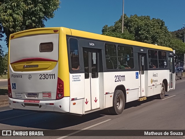 Viação Pioneira 230111 na cidade de Gama, Distrito Federal, Brasil, por Matheus de Souza. ID da foto: 12059614.