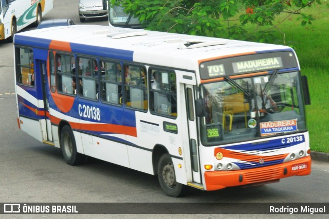 Transportes Litoral Rio C20138 na cidade de Rio de Janeiro, Rio de Janeiro, Brasil, por Rodrigo Miguel. ID da foto: 12059377.