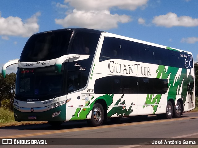 Viação GuanTur 2043 na cidade de Gama, Distrito Federal, Brasil, por José Antônio Gama. ID da foto: 12059400.