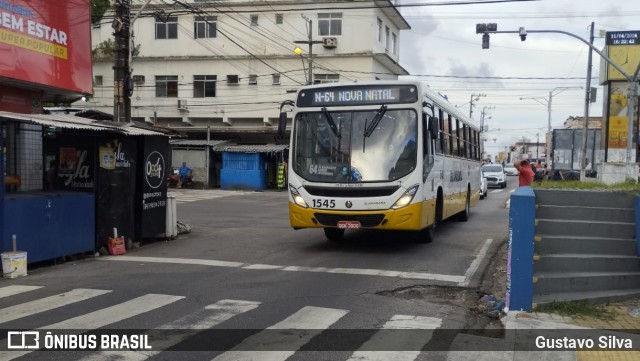 Transportes Guanabara 1545 na cidade de Natal, Rio Grande do Norte, Brasil, por Gustavo Silva. ID da foto: 12058784.