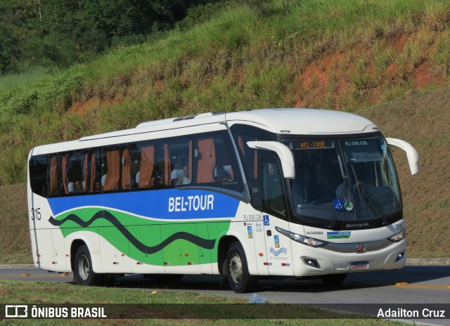 Bel-Tour Transportes e Turismo 315 na cidade de Aparecida, São Paulo, Brasil, por Adailton Cruz. ID da foto: 12059498.