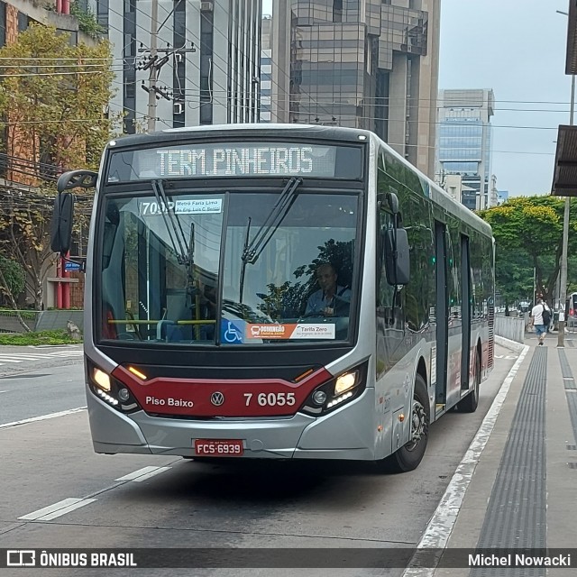 Viação Gatusa Transportes Urbanos 7 6055 na cidade de São Paulo, São Paulo, Brasil, por Michel Nowacki. ID da foto: 12059163.