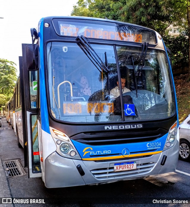 Transportes Futuro C30204 na cidade de Rio de Janeiro, Rio de Janeiro, Brasil, por Christian Soares. ID da foto: 12059547.