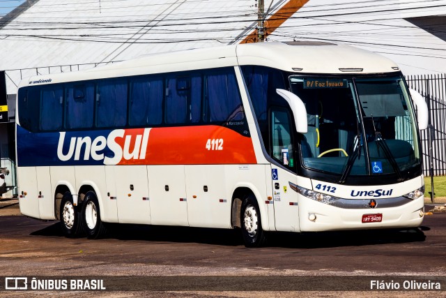 Unesul de Transportes 4112 na cidade de Cascavel, Paraná, Brasil, por Flávio Oliveira. ID da foto: 12060452.