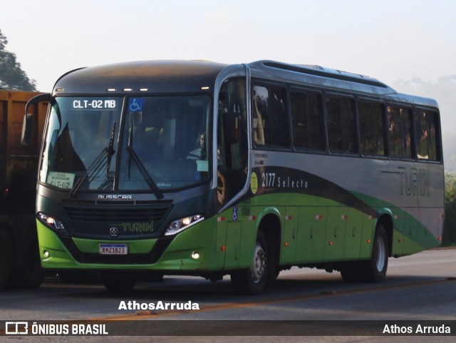 Turin Transportes 2177 na cidade de Congonhas, Minas Gerais, Brasil, por Athos Arruda. ID da foto: 12060451.