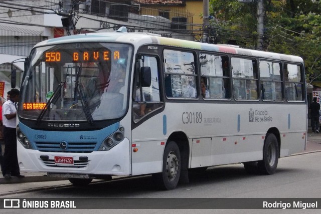 Transportes Futuro C30189 na cidade de Rio de Janeiro, Rio de Janeiro, Brasil, por Rodrigo Miguel. ID da foto: 12059200.