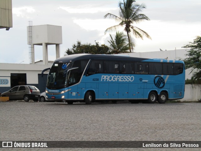 Auto Viação Progresso 6238 na cidade de Caruaru, Pernambuco, Brasil, por Lenilson da Silva Pessoa. ID da foto: 12060131.