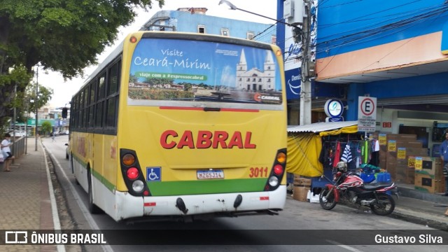 Expresso Cabral 3011 na cidade de Natal, Rio Grande do Norte, Brasil, por Gustavo Silva. ID da foto: 12058770.