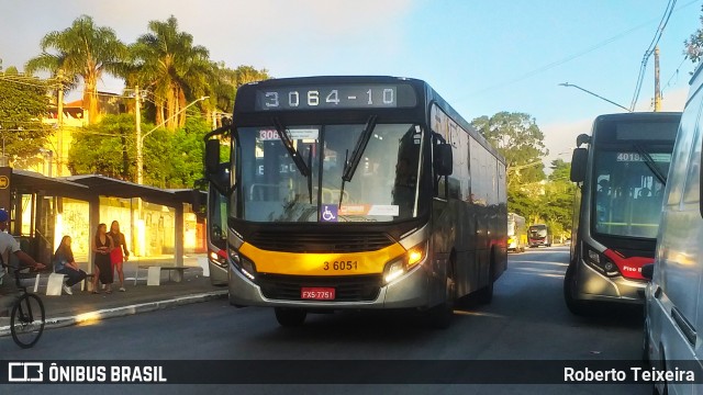 Transunião Transportes 3 6051 na cidade de São Paulo, São Paulo, Brasil, por Roberto Teixeira. ID da foto: 12059587.