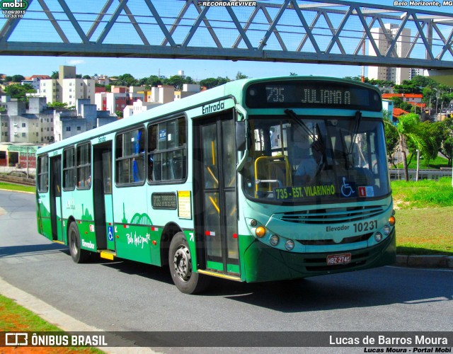 Auto Omnibus Floramar 10231 na cidade de Belo Horizonte, Minas Gerais, Brasil, por Lucas de Barros Moura. ID da foto: 12060591.