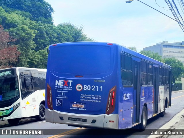 Next Mobilidade - ABC Sistema de Transporte 80.211 na cidade de Santo André, São Paulo, Brasil, por Juliano Soares. ID da foto: 12058367.
