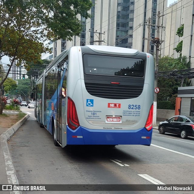 Next Mobilidade - ABC Sistema de Transporte 8258 na cidade de São Paulo, São Paulo, Brasil, por Michel Nowacki. ID da foto: 12059150.