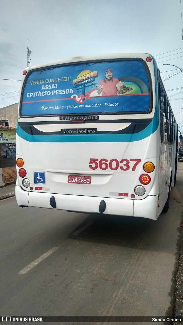 Rodoviária Santa Rita > SIM - Sistema Integrado Metropolitano > TR Transportes 56037 na cidade de Lucena, Paraíba, Brasil, por Simão Cirineu. ID da foto: 12060501.