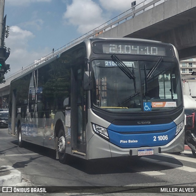 Sambaíba Transportes Urbanos 2 1006 na cidade de São Paulo, São Paulo, Brasil, por MILLER ALVES. ID da foto: 12058880.