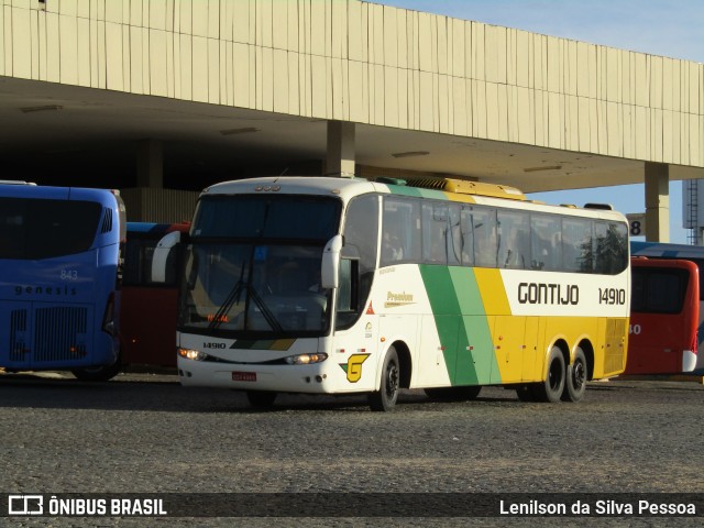 Empresa Gontijo de Transportes 14910 na cidade de Caruaru, Pernambuco, Brasil, por Lenilson da Silva Pessoa. ID da foto: 12060533.