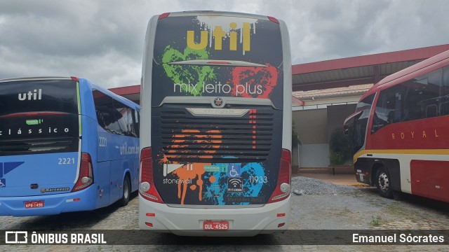 UTIL - União Transporte Interestadual de Luxo 11933 na cidade de Ribeirão Vermelho, Minas Gerais, Brasil, por Emanuel Sócrates. ID da foto: 12059988.