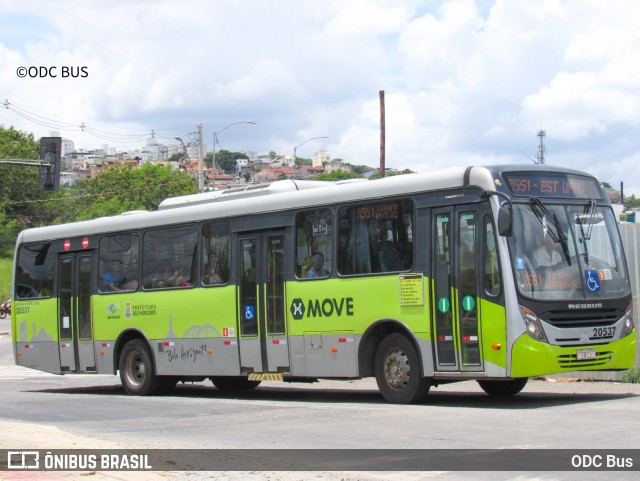Viação Getúlio Vargas 20537 na cidade de Belo Horizonte, Minas Gerais, Brasil, por ODC Bus. ID da foto: 12059752.