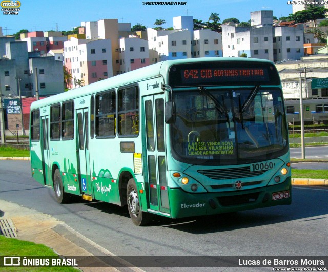 Milênio Transportes 10060 na cidade de Belo Horizonte, Minas Gerais, Brasil, por Lucas de Barros Moura. ID da foto: 12060575.