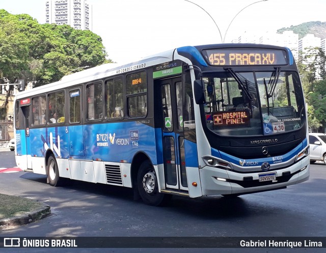 Viação Verdun B71021 na cidade de Rio de Janeiro, Rio de Janeiro, Brasil, por Gabriel Henrique Lima. ID da foto: 12059840.