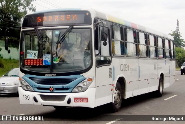 Transportes Litoral Rio C20139 na cidade de Rio de Janeiro, Rio de Janeiro, Brasil, por Rodrigo Miguel. ID da foto: 12059378.