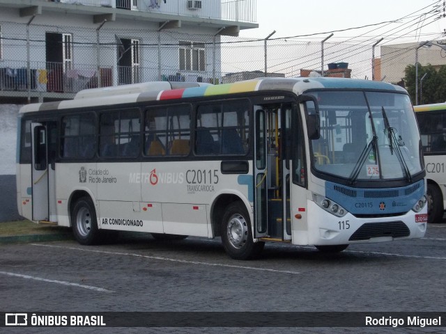 Transportes Litoral Rio C20115 na cidade de Rio de Janeiro, Rio de Janeiro, Brasil, por Rodrigo Miguel. ID da foto: 12059328.