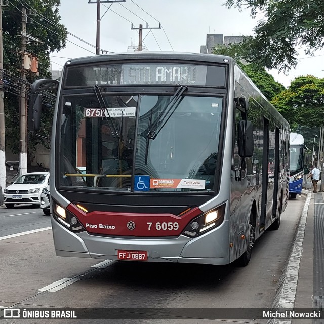 Viação Gatusa Transportes Urbanos 7 6059 na cidade de São Paulo, São Paulo, Brasil, por Michel Nowacki. ID da foto: 12059146.