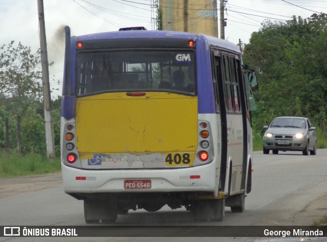 STCM - Sistema de Transporte Complementar Metropolitano 408 na cidade de Recife, Pernambuco, Brasil, por George Miranda. ID da foto: 12060279.