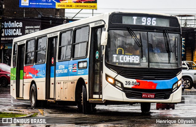 TCM - Transportes Coletivos Maranhense 39.060 na cidade de São Luís, Maranhão, Brasil, por Henrique Ollyveh. ID da foto: 12059886.