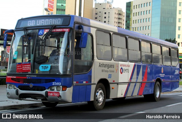 BB Transportes e Turismo 27.413 na cidade de Barueri, São Paulo, Brasil, por Haroldo Ferreira. ID da foto: 12058920.