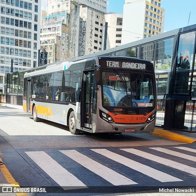 TRANSPPASS - Transporte de Passageiros 8 1279 na cidade de São Paulo, São Paulo, Brasil, por Michel Nowacki. ID da foto: 12059460.