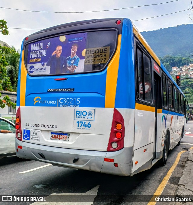 Transportes Futuro C30215 na cidade de Rio de Janeiro, Rio de Janeiro, Brasil, por Christian Soares. ID da foto: 12060873.