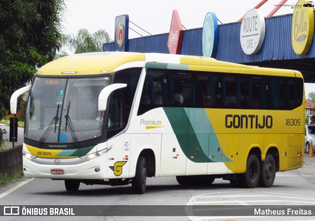 Empresa Gontijo de Transportes 18305 na cidade de Resende, Rio de Janeiro, Brasil, por Matheus Freitas. ID da foto: 12060409.