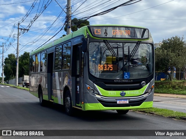 Transbus Cachoeirinha 2303 na cidade de Cachoeirinha, Rio Grande do Sul, Brasil, por Vitor Aguilera. ID da foto: 12058567.