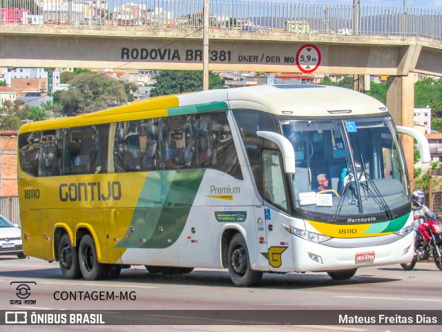 Empresa Gontijo de Transportes 18110 na cidade de Contagem, Minas Gerais, Brasil, por Mateus Freitas Dias. ID da foto: 12059528.