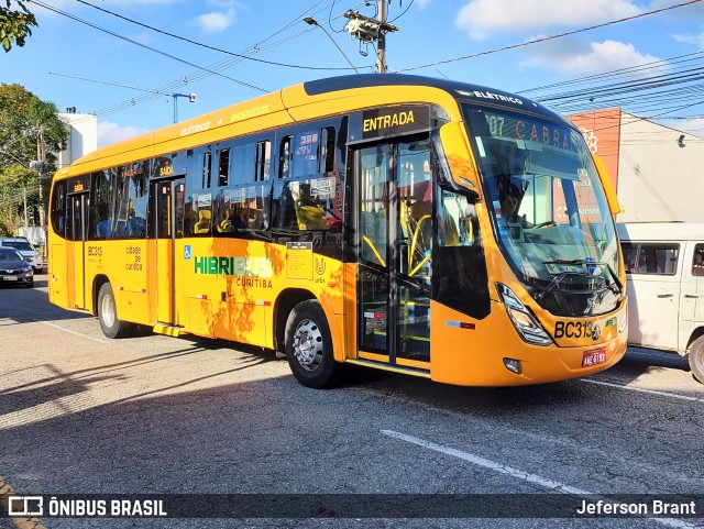 Transporte Coletivo Glória BC313 na cidade de Curitiba, Paraná, Brasil, por Jeferson Brant. ID da foto: 12059887.