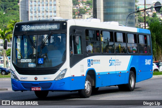 Transol Transportes Coletivos 50407 na cidade de Florianópolis, Santa Catarina, Brasil, por Diego Lip. ID da foto: 12060415.