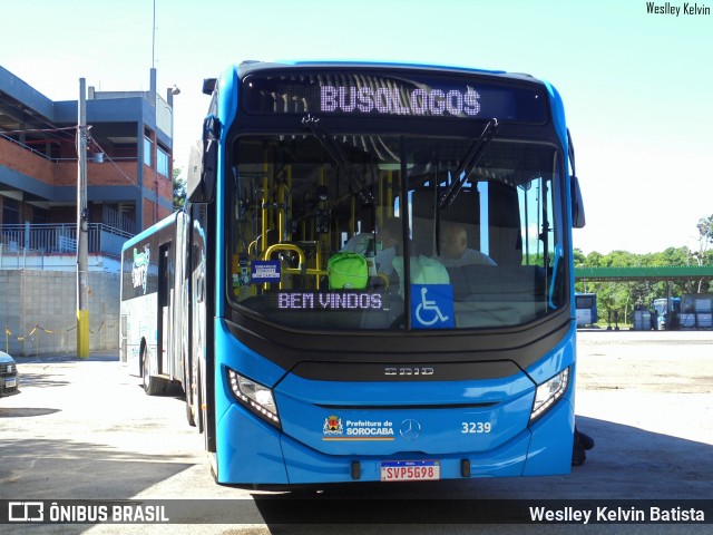 BRT Sorocaba Concessionária de Serviços Públicos SPE S/A 3239 na cidade de Sorocaba, São Paulo, Brasil, por Weslley Kelvin Batista. ID da foto: 12059862.