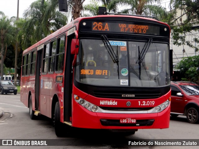 Transportes Peixoto 1.2.019 na cidade de Niterói, Rio de Janeiro, Brasil, por Fabricio do Nascimento Zulato. ID da foto: 12060535.