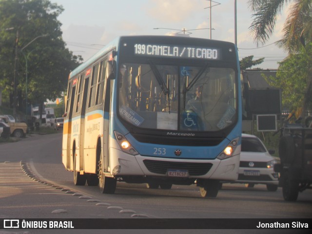 Expresso Vera Cruz 253 na cidade de Cabo de Santo Agostinho, Pernambuco, Brasil, por Jonathan Silva. ID da foto: 12058768.