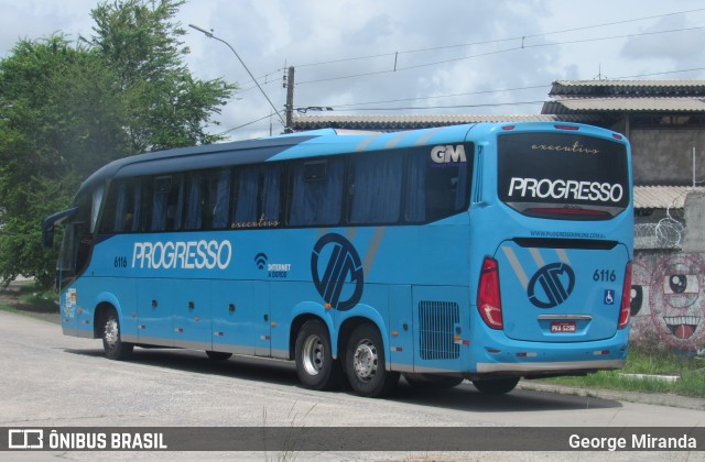 Auto Viação Progresso 6116 na cidade de Recife, Pernambuco, Brasil, por George Miranda. ID da foto: 12060202.