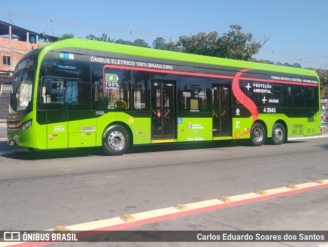 Express Transportes Urbanos Ltda 4 8945 na cidade de São Paulo, São Paulo, Brasil, por Carlos Eduardo Soares dos Santos. ID da foto: 12058739.