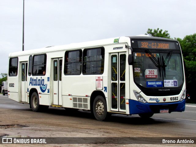 Viação Atalaia Transportes 6582 na cidade de Aracaju, Sergipe, Brasil, por Breno Antônio. ID da foto: 12059492.