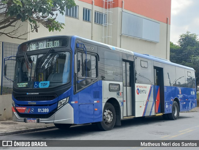 Next Mobilidade - ABC Sistema de Transporte 81.389 na cidade de São Bernardo do Campo, São Paulo, Brasil, por Matheus Neri dos Santos. ID da foto: 12058760.