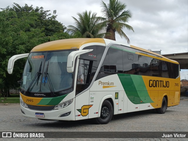 Empresa Gontijo de Transportes 7145 na cidade de Eunápolis, Bahia, Brasil, por Juan Victor. ID da foto: 12058888.