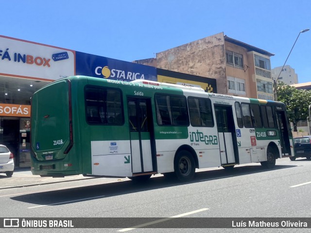 OT Trans - Ótima Salvador Transportes 21418 na cidade de Salvador, Bahia, Brasil, por Luís Matheus Oliveira. ID da foto: 12061811.